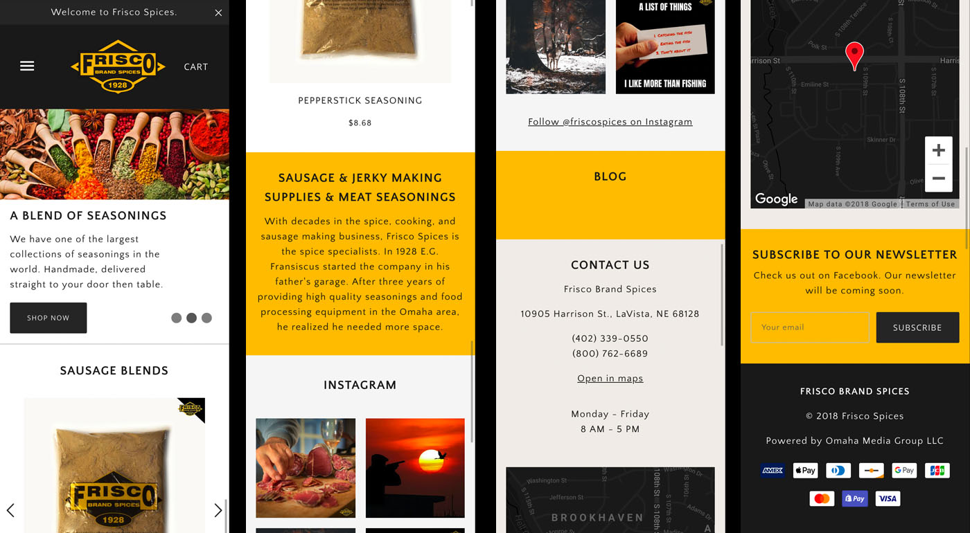 Denver Media Group Launches Frisco Spices E-Commerce Website & Marketing Stragegy